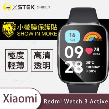 【O-ONE】Redmi 紅米 Watch 3 Active 手錶『小螢膜』滿版全膠螢幕保護貼超跑包膜頂級原料犀牛皮(一組兩入)