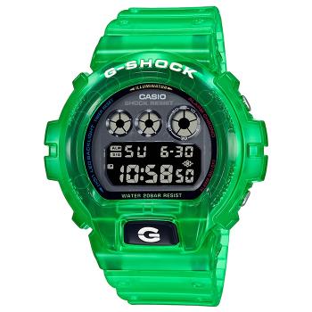 【CASIO】卡西歐 G-SHOCK 果凍感半透明 DW-6900JT-3 200米防水電子錶 三眼運動錶 綠