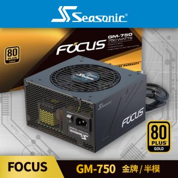 海韻 Seasonic FOCUS GM 750 金牌/半模 電源供應器