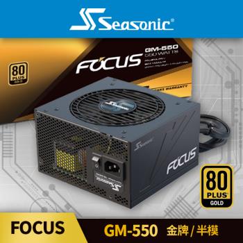 海韻 Seasonic FOCUS GM 550 金牌/半模 電源供應器