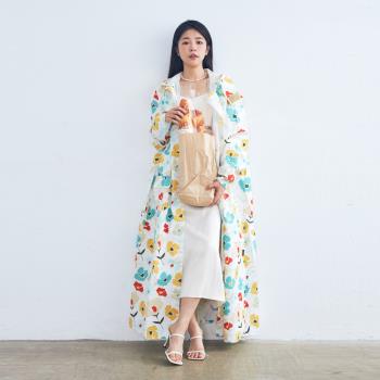 RAINSTORY雨衣-前扣式連身雨衣L號(夏戀花漾)