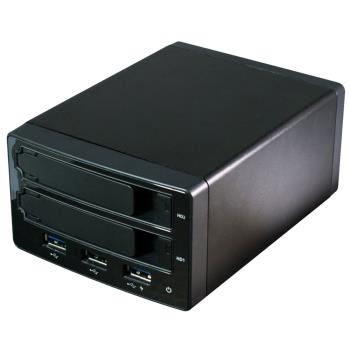 HORNETTEK HT-RAB255HJU3 USB 3.0 2.5吋 2層抽取式 硬碟外接盒 RAID功能