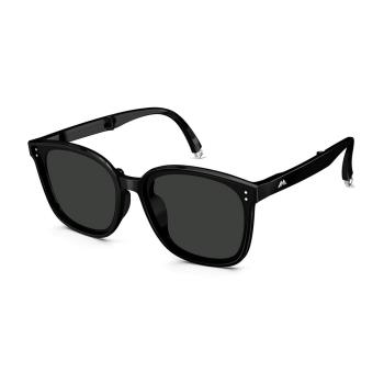 【MOLSION 陌森】摺疊款 方形膠框偏光太陽眼鏡(MS5057-C10 偏光鏡片)