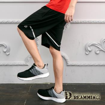 【Dreamming】流行時尚抽繩彈力休閒運動短褲-共二色