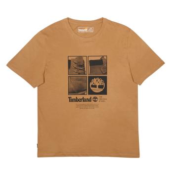 Timberland 男款小麥色印花短袖T恤|A29C5P47