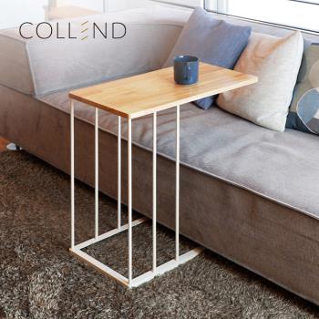 日本COLLEND HAK 兩用式實木鋼製沙發邊桌/茶几-DIY