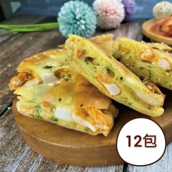 【木木蔬素】韓式海鮮煎餅x12包-蛋奶素