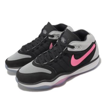 Nike 籃球鞋 Air Zoom G.T. Hustle 2 EP 黑 桃紅 男鞋 氣墊 中筒 DJ9404-004