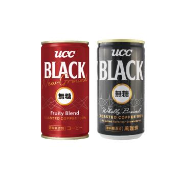 UCC BLACK無糖咖啡185g(30入)+赤․濃醇無糖咖啡185g(30入)