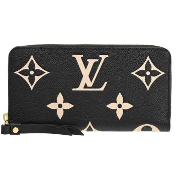 Louis Vuitton LV M80481 Monogram Empreinte 壓紋拉鍊發財長夾