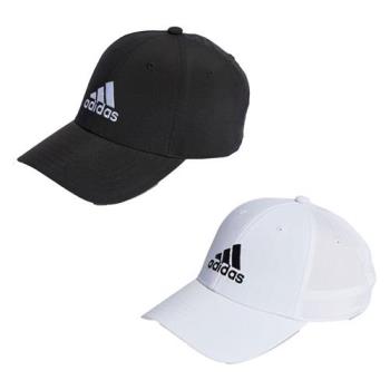 Adidas 帽子 老帽 平紋 排汗 黑/白【運動世界】IB3244/II3552