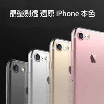 Apple iPhone 7/8/SE2/SE3 (4.7吋) 晶亮透明 TPU 高質感軟式手機殼/保護套 光學紋理設計防指紋