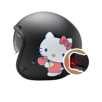 iMiniDV X4C 內建式安全帽行車記錄器 果醬Kitty 內墨鏡 復古騎士安全帽(機車用 1080P 攝影機 記錄器 安全帽)