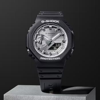 CASIO 卡西歐 G-SHOCK 2100八角金屬光手錶(GA-2100SB-1A)