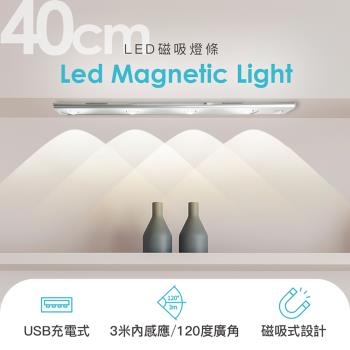 FUGU LED磁吸燈條40cm (磁吸燈推薦/感應燈/磁吸燈/櫥櫃燈)