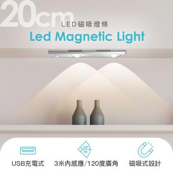 FUGU LED磁吸燈條20cm (磁吸燈推薦/感應燈/磁吸燈/櫥櫃燈)