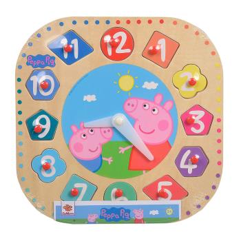 Peppa Pig 粉紅豬小妹 木製學習鐘