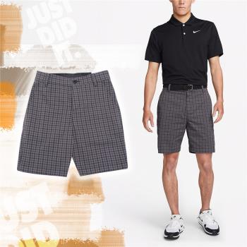 Nike 短褲 Dri-FIT UV Chino Plaid Golf 男款 格紋 黑 灰 防曬 高爾夫球 DN1960-010