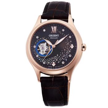 ORIENT 東方錶 現代系列 藍月奇蹟鏤空機械腕錶 RA-AG0017Y / 36mm