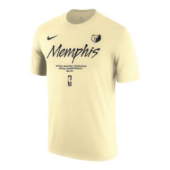 Nike 短袖 NBA Memphis Grizzlies 男款 黃 深藍 孟斐斯 灰熊隊 短T FN8620-744