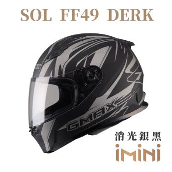 SOL FF49 DERK(全罩式 安全帽 機車部品 大鏡片 快拆式鏡片 彩繪 透氣 舒適)
