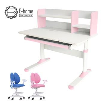 【E-home】粉紅ZUCO祖可兒童成長桌椅組