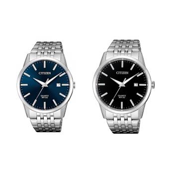 CITIZEN 一品雅爵夜光石英腕錶(BI5000-87)-藍/黑x39mm