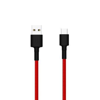 小米Xiaomi USB-C 傳輸線 編織線版 100cm 紅色