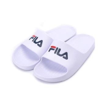 FILA 簡約運動拖鞋 白 4-S355W-113 男鞋 鞋全家福