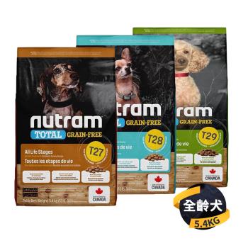 【紐頓 Nutram】無穀全能系列 狗飼料(T27/T28/T29) 5.4KG