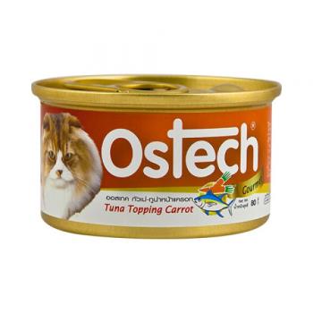 Ostech歐司特 無穀貓罐 80g*24入組(8號 鮪魚紅肉紅蘿蔔)_(貓罐頭)