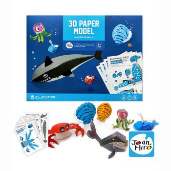 【JoanMiro 原創美玩 】兒童3D手作益智立體折紙-海洋 JM08367