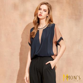 MONS 專櫃限定設計款頂級100%蠶絲上衣