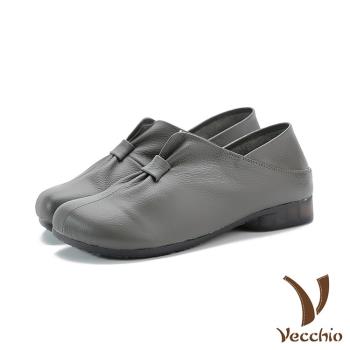 【VECCHIO】休閒鞋 低跟休閒鞋/真皮頭層牛皮舒適寬楦兩穿法設計深口低跟休閒鞋 (3款任選)
