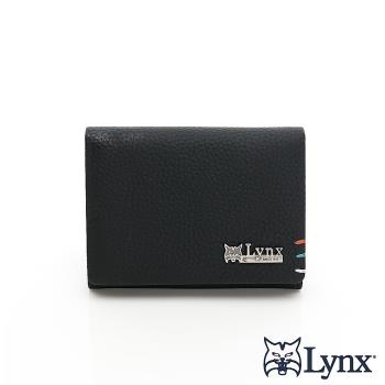 Lynx - 美國山貓進口牛皮超設計感荔枝紋2卡名片夾