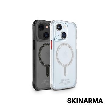 Skinarma iPhone 15 Saido低調風格磁吸防摔手機殼 附扣具-透明