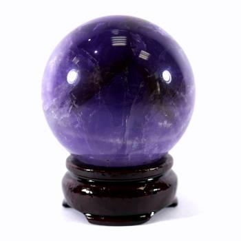寶峻晶石館 紫水晶球 直徑6.7cm(ARS801)