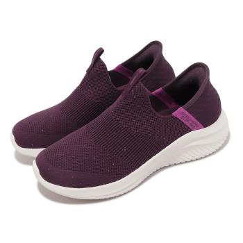 Skechers 休閒鞋 Ultra Flex 3.0-Shiny Night Slip-Ins 女鞋 紅 套入式 149594WINE
