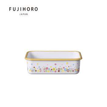 【富士琺瑯FUJIHORO】鳴海系列琺瑯烘焙保鮮盒淺型-M