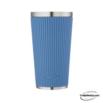 【THERMOcafe凱菲】不鏽鋼陶瓷塗層保溫杯450ml莓果藍色(TCCS-450S-BL)