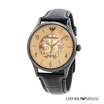  EMPORIO ARMANI 貝達系列鏤空時尚精品機械腕錶-AR1923