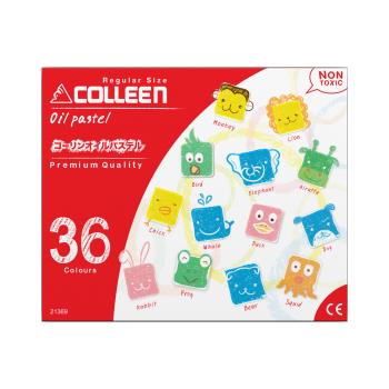 【COLLEEN】可力油性粉蠟筆 36色 6盒入/箱 21369