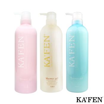 【KAFEN】2入組 美肌香水沐浴乳系列760ml（美肌香水／花漾柔情／春天森林）