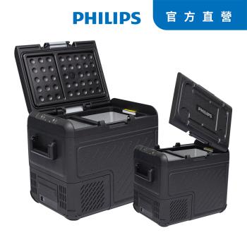 【Philips 飛利浦】車用行動溫控冰箱TB7101黑色曠野雙溫雙控37L公司貨