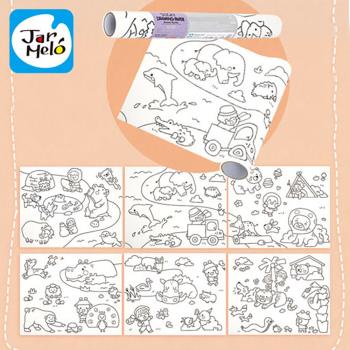 【JarMelo 原創美玩】可黏貼著色紙捲-樂貝鼠與牠的朋友們 JA94716