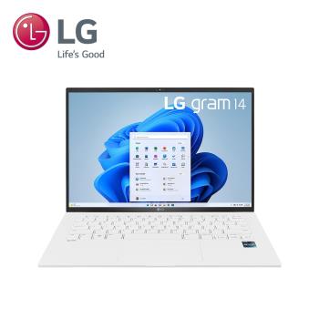 LG樂金 gram 14型極致輕薄筆電-冰雪白(i5-1340P/16G/512GB SSD/Win11HOME)14Z90R-G.AA54C2