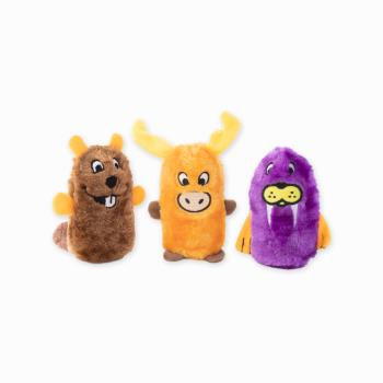 ZippyPaws 毛茸茸夥伴-海狸、駝鹿、海象 (狗狗玩具 寵物玩具 有聲玩具)