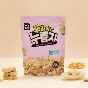 【韓味不二】 韓國原裝鍋巴餅乾-黃豆粉口味 200g/包*4
