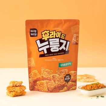 【韓味不二】 韓國原裝鍋巴餅乾-泡菜口味 200g/包*4