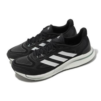 adidas 慢跑鞋 Supernova + M 男鞋 黑 白 緩震 透氣 運動鞋 愛迪達 GX2953